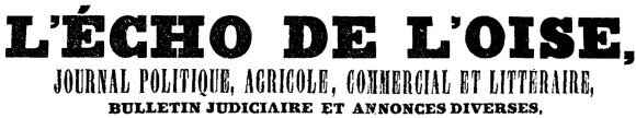 1837-L'ÉCHO DE L'OISE (Titre)