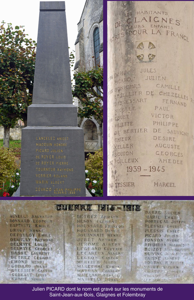 Inscriptions sur les monuments aux morts